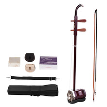 Solidwood китайский Erhu 2-струнный Скрипка скрипка струнный музыкальный инструмент красный 2024 - купить недорого