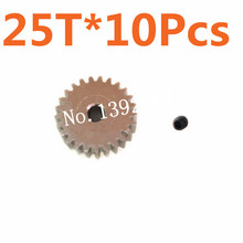 Wholesale 10P/Lot Motor Gear 25T HSP Spare Part Metal Gear For TRAXXAS HPI HSP 1/10 Scale Model RC Cars Remote Control Car 2024 - buy cheap
