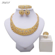 Fani dubai gold color jewelry set brand Wedding Women Bridal Accessories Jewelry set fashion african beads jewelry set Wholesale 2024 - buy cheap