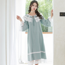Nightgowns Women Princess Sleepwear Pink White Homewear Nightdress 3color 2024 - buy cheap