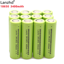 12PCS 100% New Original INR18650 3.7 v 30A 3400 mah 18650 Lithium Rechargeable Battery For Flashlight batteries 18650 2024 - buy cheap