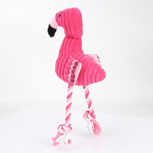 Soft Stuffed Pink Flamingo Dog Toys Screaming Dog Toys For Small Dogs Sound Puppy Pet Supplies Plush Squeak Flamingos Pet Toys 2024 - buy cheap