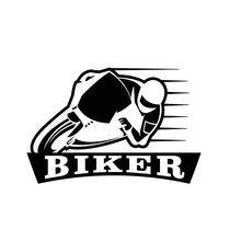 Biker Cars Stickers 3d Vinyl Car Wrap for Auto Goods Decals Personality Accessories Truck Products Styling Motorcycle Decoration 2024 - buy cheap