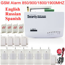 GSM01-Sensor de puerta inalámbrico para el hogar, sistema de alarma de seguridad GSM con antena Dual, 6 detectores PIR, Manual y ruso, 5 uds. 2024 - compra barato