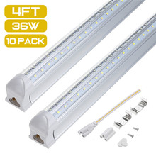 10PCS 4FT LED Tube T8 Light Lamp 36W 100LM/W Integrated Wall Tube 120CM 300mm T8 Led Lights SMD 2835 Lighting Cold White 85-265V 2022 - buy cheap