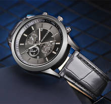 OGY Mens Watches Top Brand Luxury Sport Quartz-Watch Leather Strap Clock Men Waterproof Wristwatch relogio masculino drop ship 2024 - buy cheap