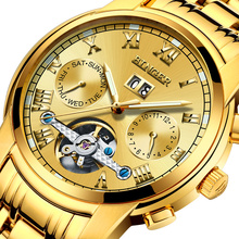 Switzerland Mechanical Watch Men Sapphire Binger Luxury Brand Waterproof Men's Watches Sapphire Multil-function Clock B8601-12 2024 - buy cheap