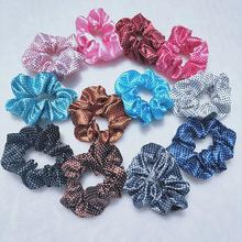 Cute Satin Dot Hair Scrunchies Stretchy Scrunchie Women Elastic Hair Bands Girls Headwear Silky Ponytail Holder Rubber Hair Ties 2024 - buy cheap