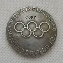 1936 WW2 WWII German Berlin Olympics medal medallion COPY COIN FREE SHIPPING 2024 - buy cheap