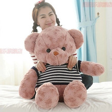 stripes sweater teddy bear doll plush toy bear doll 100cm soft throw pillow , birthday gift  x097 2024 - buy cheap