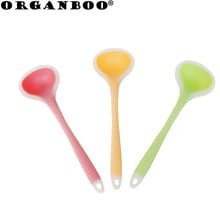 ORGANBOO 1PC Food grade thick silicone long spoon high temperature soup spoon kitchen utensils 28x8.8cm 2024 - buy cheap