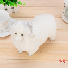 small cute simulation sheep toy plastic&fur sheep doll gift about 20x9x16cm a49 2024 - buy cheap