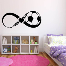 Lnfinite Love Football Wall Decals Living Room Soccer Player Bedroom Home Decor Kids Teenager Room Vinyl Wall Sticker S167 2024 - buy cheap