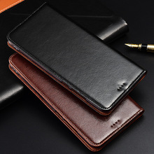 Genuine Cow Leather Case For Xiaomi Black Shark 2 Helo Magnetic Case Stand Flip Phone Cover 2024 - buy cheap