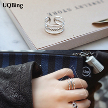 2019 New Arrival Retro Vintage Layer Ring Fashion 925 Silver Open Rings For Women Party Gift Anel Prata Sale 2024 - buy cheap