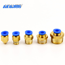 Air Pneumatic PC Fitting 10mm 8mm  6mm 4mm Hose Tube 1/4"BSP 1/2" 1/8" 3/8"  Male Thread  Pipe Connector Quick Coupling Brass 2024 - buy cheap