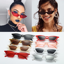 Женские винтажные солнцезащитные очки «кошачий глаз», модные небольшие очки в оправе, UV400, солнцезащитные очки, уличные очки, роскошные трендовые солнцезащитные очки 2024 - купить недорого