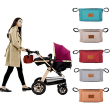 Organizador de cochecito de bebé, bolsa de botella, carrito de silla de ruedas, cochecito sólido, bolsa de colores para pañales, accesorios para cochecito 2024 - compra barato