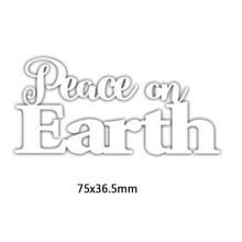 Надпись «Мир на земле», металлические Вырубные штампы, «сделай сам», скрапбукинг, рельефные принадлежности, новинка 2019 2024 - купить недорого