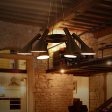 Vintage lámpara colgante de hierro LED Industrial Loft Retro esquina Bar Café dormitorio restaurante estilo Country americano lámpara colgante 2024 - compra barato