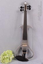4/4 Electric violin Powerful Sound silent ebony parts solid wood Argent #1343 2024 - buy cheap