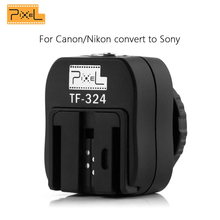 Pixel TF-324 Flash Горячий башмак конвертер с ПК синхронизации гнездо адаптер для Canon Nikon Pentax Panasonic Samsung Sony F58AM Flashgun 2024 - купить недорого