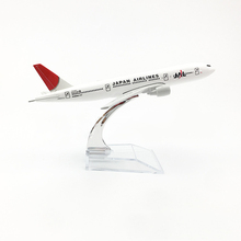 Boeing-Avión de 16cm plano de aleación B777 para niños, Avión de escala 1/400, Avión de 16cm, modelo de juguetes para niños, regalo para colección 2024 - compra barato