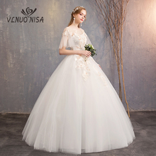 VLNUO NISA Sweet Wedding Dress Classic Embroidery Flower and Bird Pattern Bride Gown Plus Size Princess Vestido De Noiva 20 2024 - buy cheap