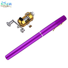 20cm Mini Pen Ice Fishing Rod Portable Pen Rods Pocket Aluminum Alloy Fishing Rods Pole With Reel Fishing Tackle Canne A Peche 2024 - buy cheap