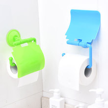 1Pc Plastic Wall Mounted Toilet Paper Holder With Cover Roll Holder Shelves Bathroom Accessories Kitchen Hook 2024 - buy cheap