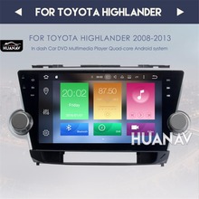 Car GPS navigation for Toyota HIGHLANDER 2008-2014 Android 8.0 10.1 Big IPS screen multimedia autoradio player 2024 - buy cheap