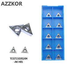Aluminum Inserts TCGT110204 AK H01 Cutters Cnc Lathe For Metal Turning Tool Machining Center Copper Carbide Inserts TCGT110202 2024 - buy cheap