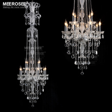 Top K9 12 Braços do Candelabro de Cristal Moderna Lâmpada Lustre de cristal luminária Suspensão Suspensão Iluminação lampadari Frete Grátis 2024 - compre barato