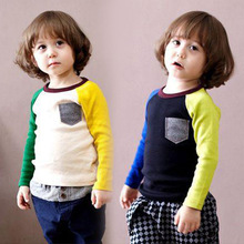 Boys girl 100%Cotton Fashion long sleeve T-shirts  brand European Style  pokemon patchwork baby kids Tracksuit tees clothing Ful 2024 - buy cheap