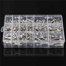 300PCS Stainless Steel Hex Column Hexagon Screws M4 M5 M6 Bolt Nut Kits Assortment With Plastic Case 2024 - buy cheap