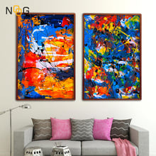 NOOG Colorful Abstract Poster Canvas Paintings Wall Art Poster and Prints Nordic Wall Pictures for Living Room Canvas Art Prints 2024 - buy cheap