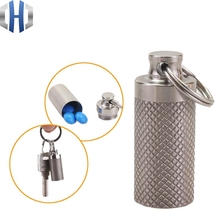 Portable Mini Titanium Alloy Seals Bottle Waterproof Canister Medicine Bottles Outdoor EDC First Aid Supplies Tools 2024 - buy cheap