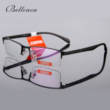 Оправа для очков Bellcaca, мужские компьютерные очки для близорукости, оптические очки по рецепту, оправа для очков для мужчин, очки с прозрачными линзами BC605 2024 - купить недорого