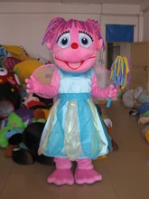 High quality adult size Mascot Costume sesame street Abby mascot costume Free shipping 2024 - buy cheap