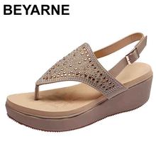 BEYARNENew Women Sandals Fashion Summer WomenShoes Women's Ladies Fashion Casual Crystal Large Size Platform Wedges Sandals Shoe 2024 - buy cheap