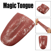 Toys Soft Spoof Fun Toys Tongue Trick Magic Horrible Tongue Fake Tounge Realistic Elasticity Toy Practical Jokes Toy Magic Props 2024 - buy cheap