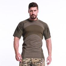 New Quality Men's Tactical Military Combat Shirt Breathable Cotton Army Assault Camo Short Sleeve T Shirt Outdoor Sports 2024 - buy cheap