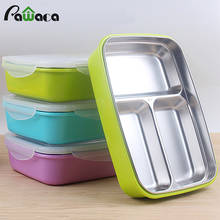 Stainless Steel Lunch Box Food Containers Bento Box with Compartments Portable Lunchbox Food Storage Box for Food Kids Picnic 2024 - buy cheap