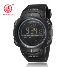 OHSEN Casual Wristwatches Digital & Analog Multifunction men's watch , 50m Waterproof quartz Sports Watches for Men Relogio 2024 - buy cheap