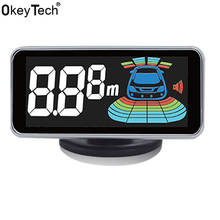 OkeyTech New LED Digital Parktronic Car Parking Sensor 4 Sensors Backup Reversing Radar Detector Car Parking Assist Alarm System 2024 - buy cheap