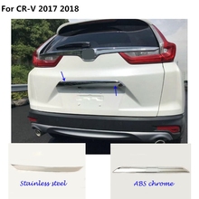 Car style cover Stainless steel/accessories Rear door tailgate frame plate trim trunk parts For Honda CRV CR-V 2017 2018 2024 - buy cheap