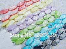 Multicolor oval shell granos del encanto oval shell perlas DIY 5 hilos venta al por mayor 2024 - compra barato