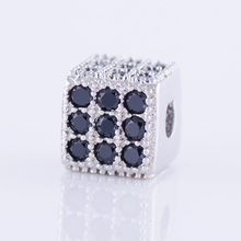 5pcs Supplies Charm Black Zircon Square Beads For Jewelry Making Diy Copper Micro Pave Czech Beads Beading Bijoux Kralen 2024 - buy cheap