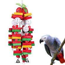 Bird Chewing Toy Large Medium Parrot Cage Bite Toys African Grey Macaws Cockatoos Eclectus Amazon 2024 - buy cheap