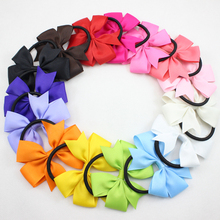 Girls Elastic Hair Bands Solid Color Tail Holder Hair Bow Headband Hairband for Kids Hair Accessories 15pcs 2024 - buy cheap